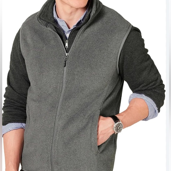 Goodfellow & Co Mens Fleece Zip Front Sleeveless Vest Warm - Picture 1 of 2